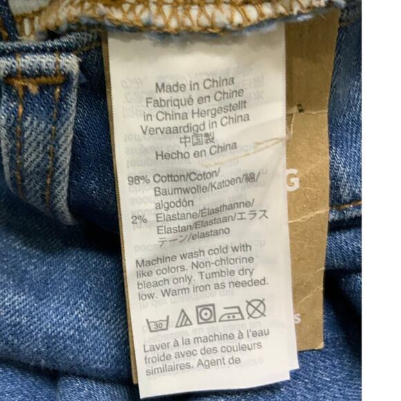 Madewell Jeans Womens 30 Slim Wide Leg Crop Button Fly Mid Wash Streetwear Denim - Picture 10 of 16